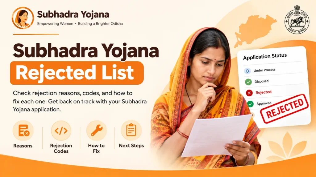 Subhadra Yojana Rejected List 2026